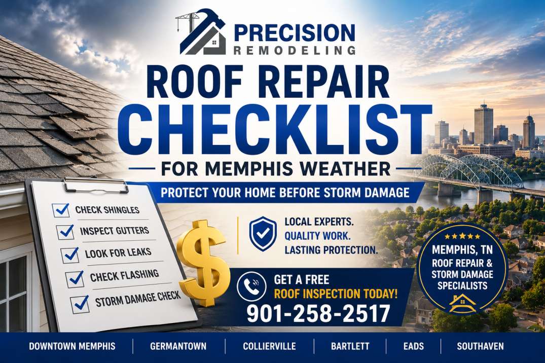 Roof Repair Checklist for Memphis Weather